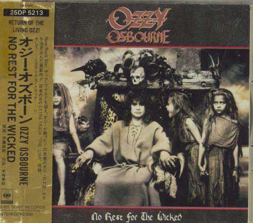 Ozzy Osbourne No Rest For The Wicked + Obi Japanese Promo CD